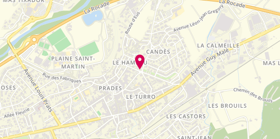 Plan de Charcos Parra-Delaunay Assurances, 30 Rue de l'Agriculture, 66500 Prades