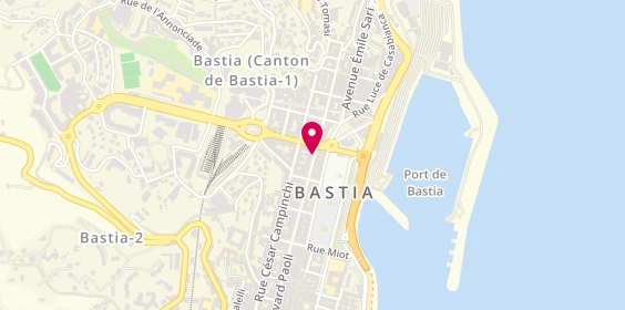 Plan de Point de rencontre mutuelle INTERIALE Bastia, 46 Boulevard Paoli, 20200 Bastia