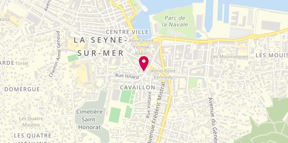 Plan de Caisse d'Epargne Cote d'Azur, Rue Chevalier de la Barre, 83500 La Seyne-sur-Mer