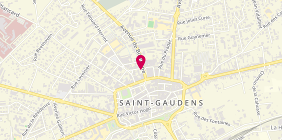 Plan de AXA Assurance et Banque Cazaux Fourtanier, 9 avenue de Boulogne, 31800 Saint-Gaudens