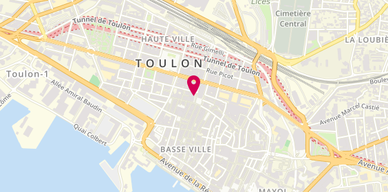 Plan de La France Mutualiste, 9 Rue Racine, 83000 Toulon
