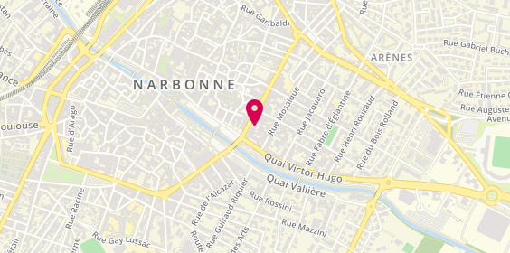 Plan de AESIO mutuelle, 10 Boulevard Gambetta, 11100 Narbonne