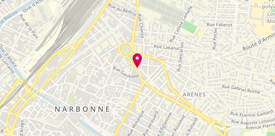 Plan de MAAF Assurances NARBONNE, 17 Boulevard Général de Gaulle, 11100 Narbonne