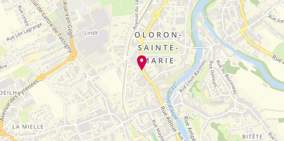 Plan de AXA, 49 Rue Carrérot, 64400 Oloron-Sainte-Marie