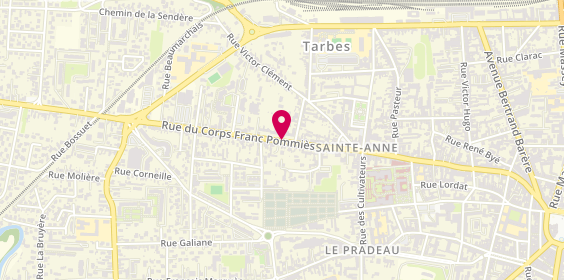 Plan de GMF Assurances TARBES, 24 Rue du Corps Franc Pommiès, 65000 Tarbes