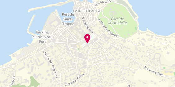 Plan de Caisse d'Epargne Côte d'Azur, Place du Xv Eme Corps
Angle Rue Grangeon, 83990 Saint-Tropez