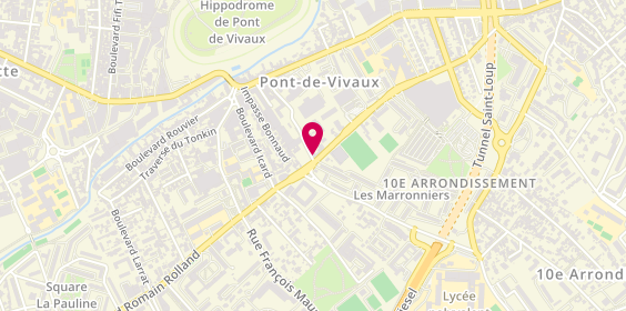 Plan de Agence Pont de Vivaux, 126 Boulevard Romain Rolland, 13010 Marseille