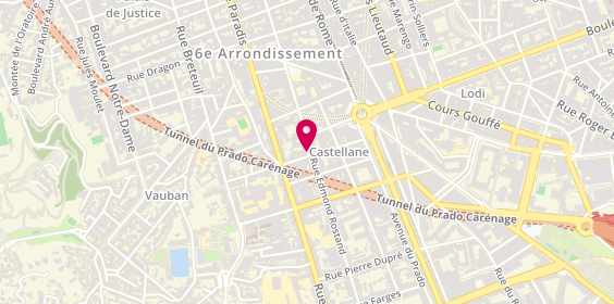 Plan de AXA Assurance et Banque Eve Bourreli, 30 Rue du Dr Fiolle, 13006 Marseille