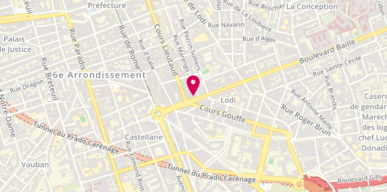 Plan de AESIO mutuelle, 17 Boulevard Baille, 13006 Marseille