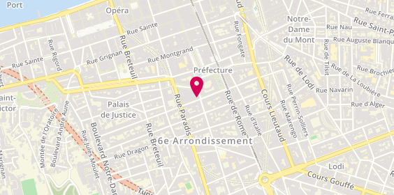 Plan de Agence AXA ATTALI Joris, 6 Rue Edmond Rostand, 13006 Marseille