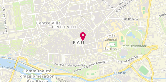 Plan de AESIO mutuelle, 10 place Georges Clemenceau, 64000 Pau