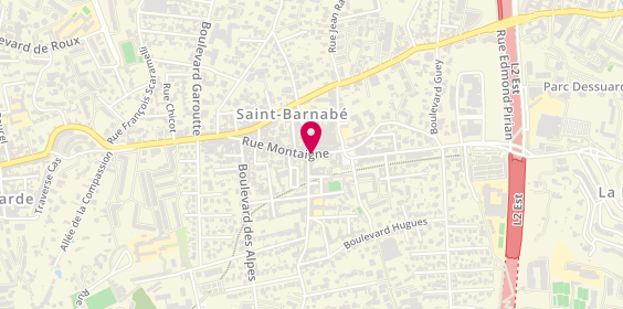 Plan de Agence Saint Barnabe, 138 Rue Montaigne, 13012 Marseille
