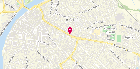 Plan de MACIF, 31 avenue Général de Gaulle, 34300 Agde