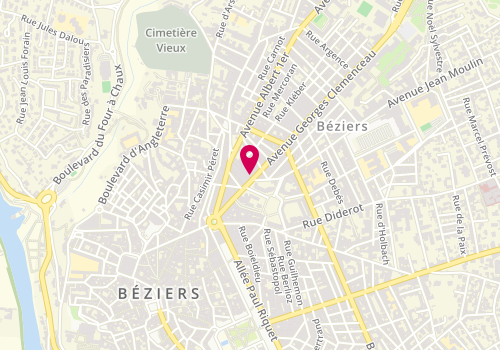 Plan de Matmut, 35 avenue Georges Clemenceau, 34500 Béziers