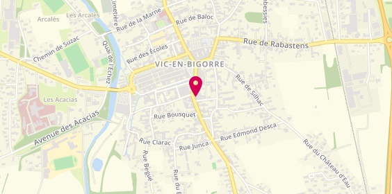 Plan de AXA Assurance et Banque Loic Bianchi, 31 Boulevard d'Alsace, 65500 Vic-en-Bigorre