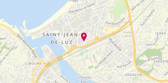 Plan de Aviva Assurances Nicolas RIVIERE Agent Général, 7 Rue Augustin Chaho, 64500 Saint-Jean-de-Luz
