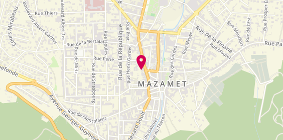 Plan de MAAF Assurances MAZAMET, 23 Rue Edouard Barbey, 81200 Mazamet