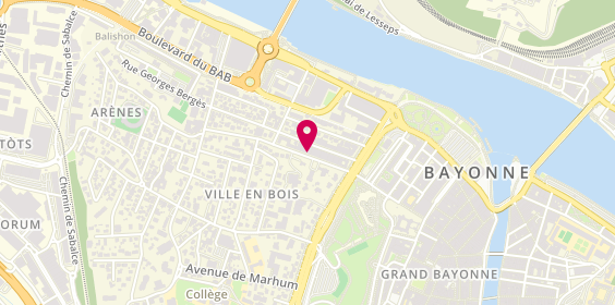 Plan de Allianz Assurance BAYONNE CENTRE - Catherine LEFEBVRE, 14 avenue Maréchal Foch, 64100 Bayonne