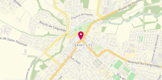 Plan de Caisse d'Epargne Saint Lys, 21 Route de Toulouse, 31470 Saint-Lys