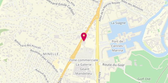 Plan de Groupama Méditerranée, 601 avenue de Fréjus, 06210 Mandelieu-la-Napoule
