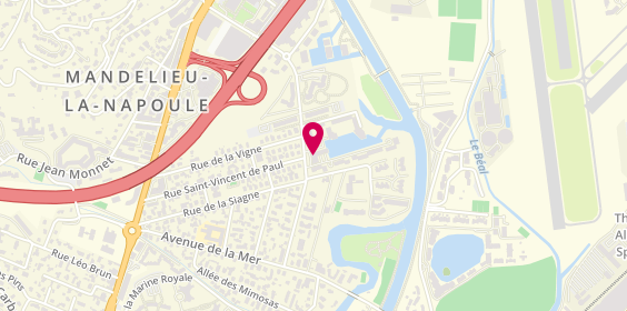 Plan de MAAF Assurances MANDELIEU, 312 Boulevard des Écureuils, 06210 Mandelieu-la-Napoule