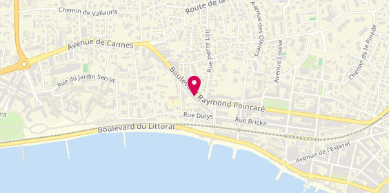 Plan de La Mut - Ssiad, 87 Boulevard Raymond Poincaré, 06160 Antibes