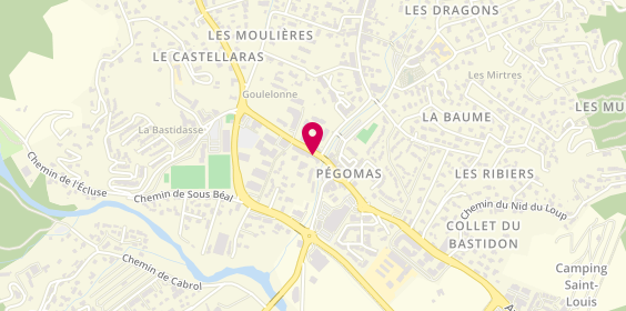 Plan de AXA Assurance et Banque BONHOMME Maxan, 31 avenue de Grasse, 06580 Pégomas