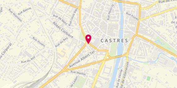 Plan de Caisse d'Epargne Castres les Lices, 35 Boulevard Maréchal Foch, 81100 Castres