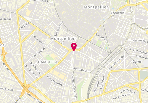 Plan de La France Mutualiste - Agence de Montpellier, 1 Rue Rondelet, 34000 Montpellier