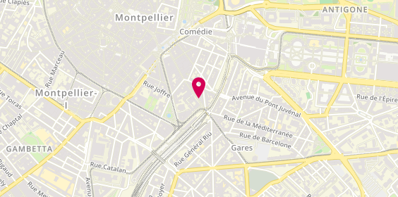 Plan de Allianz Assurance MONTPELLIER COMEDIE - Xavier FERRAND, 29 Rue de Verdun, 34000 Montpellier