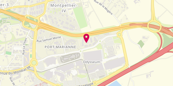 Plan de Aesio Mutuelle, 541 Rue Georges Méliès, 34000 Montpellier