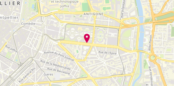 Plan de AESIO mutuelle, 103 avenue Samuel de Champlain, 34000 Montpellier
