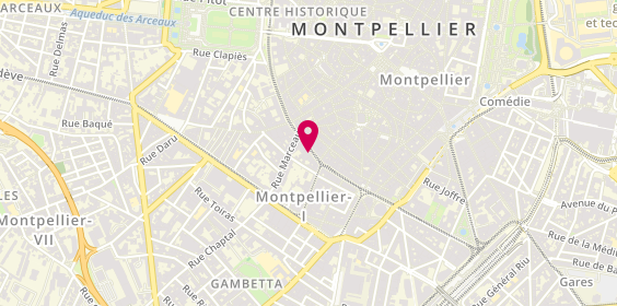 Plan de AXA, 27 Boulevard du Jeu de Paume, 34000 Montpellier