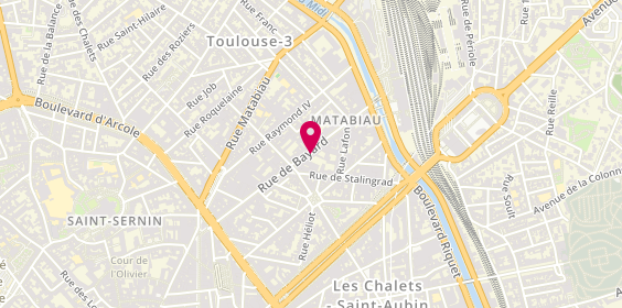 Plan de AXA Prévoyance & Patrimoine Renaud BAUMANN, 44 Rue de Bayard Etage 5, 31000 Toulouse