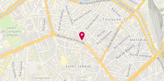 Plan de Agence Arcole, 2 Boulevard d'Arcole, 31000 Toulouse