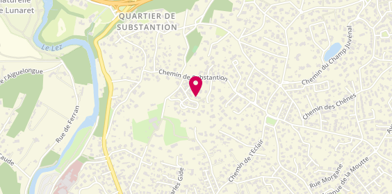 Plan de Aréas Assurances Valentin POUJOL, 107 Rue de l'Oppidum, 34170 Castelnau-le-Lez
