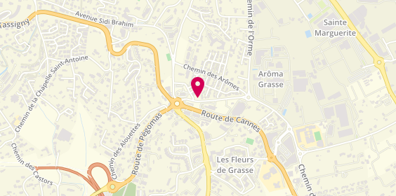 Plan de GMF Assurances GRASSE, Rond Point des 4 Chemins
12 Route de Cannes, 06130 Grasse