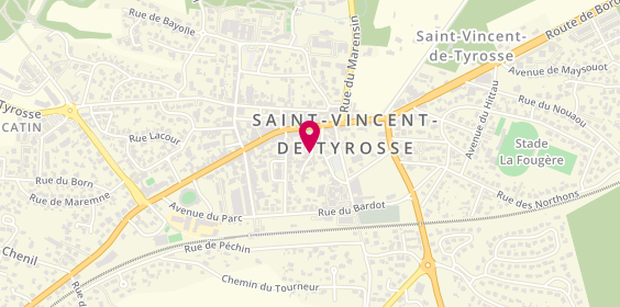 Plan de Cep de St Vincent de Tyrosse, place Plaisance, 40230 Saint-Vincent-de-Tyrosse