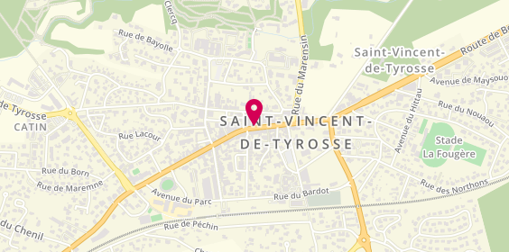 Plan de Allianz Assurance ST VINCENT DE TYROSSE - Joël DUPUCH, 36 avenue Nationale, 40231 Saint-Vincent-de-Tyrosse