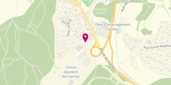 Plan de AXA Assurance Samy BAHRI, 133 Rue de la Tour, 34980 Saint-Gély-du-Fesc