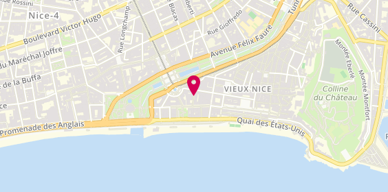 Plan de Fraternelle Cuisiniers & Patissiers Nice, 2 Rue de l'Hotel de Ville, 06300 Nice