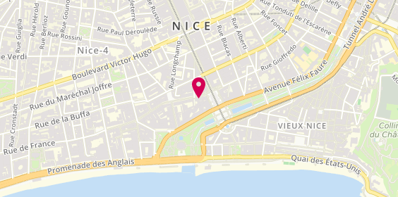 Plan de AXA Assurance et Banque Nice Marc Antoine CASSOU, 3 Rue Massena, 06000 Nice