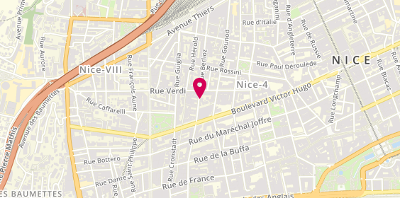 Plan de MMA Assurances - Denis SIBONY, 10 Rue Berlioz, 06000 Nice