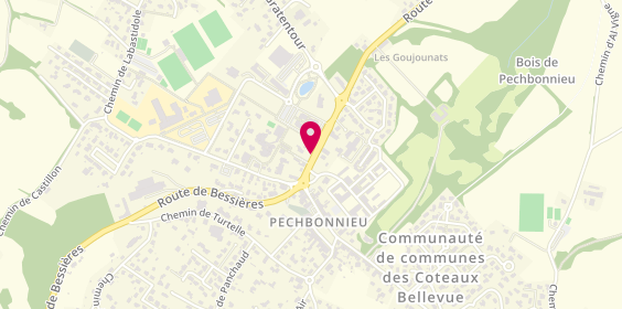 Plan de AXA Prévoyance & Patrimoine Christophe CRUZEL, 15 Route de Bessières, 31140 Pechbonnieu