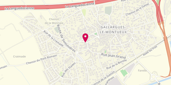 Plan de Axa, 7 Bis Rue du Porquerieu, 30660 Gallargues-le-Montueux
