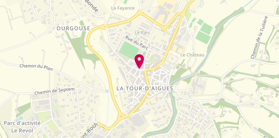 Plan de Agence de la Tour d'Aigues, 35 Boulevard de Verdun, 84240 La Tour-d'Aigues