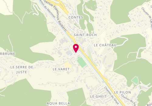 Plan de Caisse d'Epargne Cote d'Azur, 61 Route de Châteauneuf-Villevieille, 06390 Contes