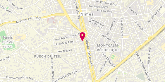 Plan de GMF Assurances NIMES JEAN JAURES, 78 avenue Jean Jaurès, 30900 Nîmes