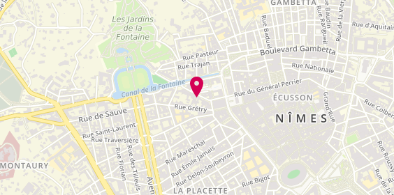 Plan de Allianz Assurance NIMES FONTAINE - Pascal FEVRIER, 7 Rue Gaston Boissier, 30900 Nîmes