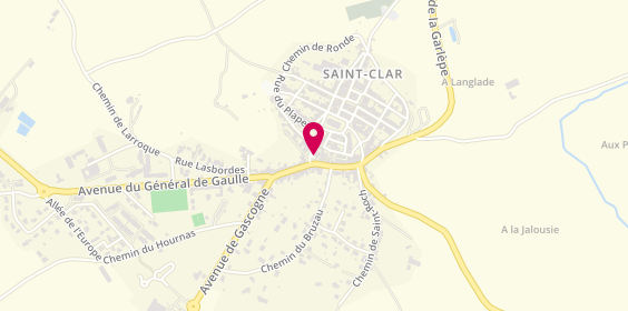 Plan de Allianz Vincent Pellicer Saint Clar, 7 Place de Lomagne, 32380 Saint-Clar